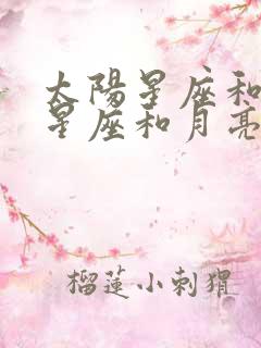 太阳星座和上升星座和月亮星座的区别