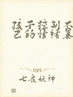 孩子控制不住自己的情绪暴躁怎么办