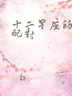 十二星座的cp配对