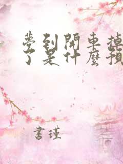 梦到开车掉水里了是什么预兆