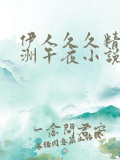 伊人久久精品亚洲午夜小说