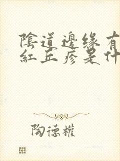 阴道边缘有些小红丘疹是什么情况