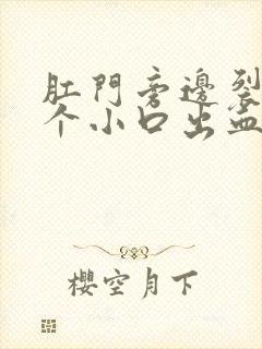 肛门旁边裂开一个小口出血