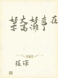 好大好爽在快点要高潮了