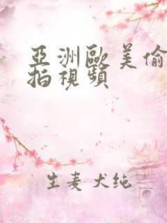 亚洲欧美偷拍自拍视频