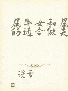 属牛女和属马男的适合做夫妻吗