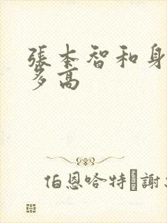 张本智和身高有多高