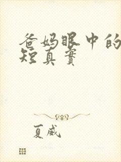 爸妈眼中的我简短真实