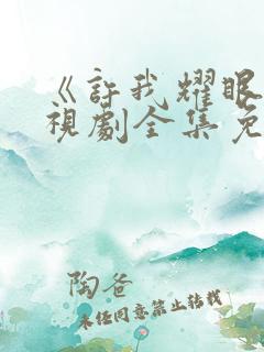 《许我耀眼》电视剧全集免费观看