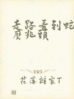 走路看到蛇是什么兆头