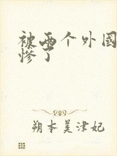 被两个外国人操惨了