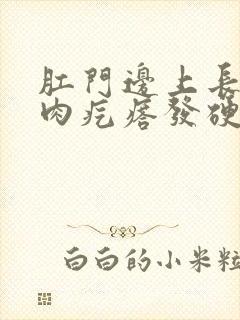 肛门边上长了个肉疙瘩发硬疼