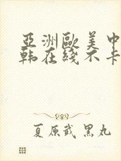 亚洲欧美中文日韩在线不卡