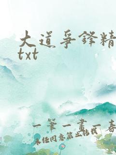 大道争锋精校版txt