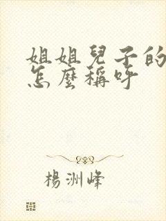 姐姐儿子的老婆怎么称呼