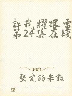 许我耀眼电视剧第24集在线观看