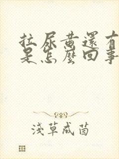 拉尿黄还有泡泡是怎么回事