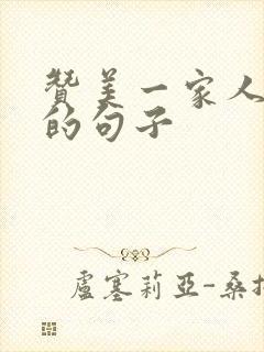 赞美一家人合影的句子