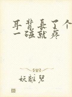 耳背长了个疙瘩一碰就疼