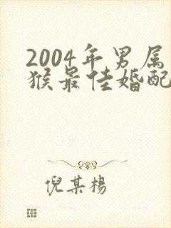 2004年男属猴最佳婚配