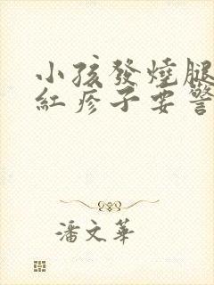 小孩发烧腿上起红疹子要警惕