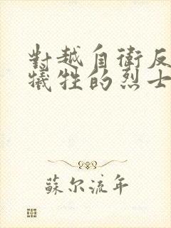 对越自卫反击战牺牲的烈士安葬何处