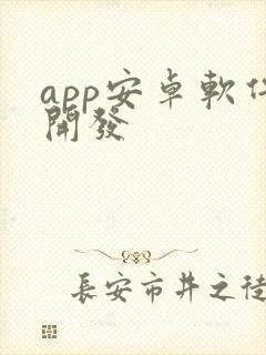 app安卓软件开发