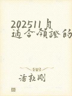 202511月适合领证的日子