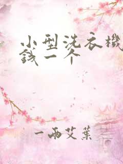 小型洗衣机多少钱一个