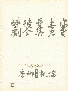 醉后爱上你电视剧全集免费观看