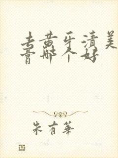 去黄牙渍美白牙膏哪个好