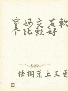 宝妈交友软件哪个比较好