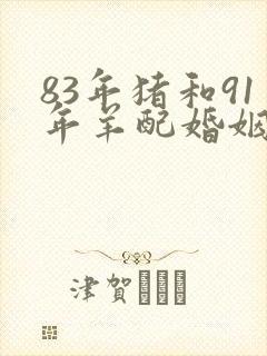 83年猪和91年羊配婚姻好不好