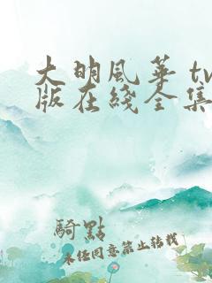 大明风华 tv版在线全集免费观看电视剧