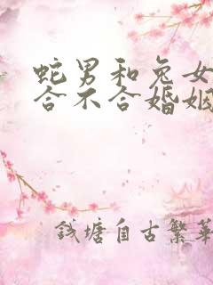 蛇男和兔女属相合不合婚姻