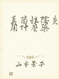 真菌性阴炎反复用什么药