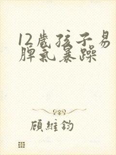 12岁孩子易怒脾气暴躁