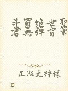 斗罗绝世圣邪帝君无弹窗笔趣阁