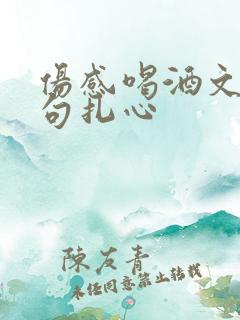 伤感喝酒文案短句扎心