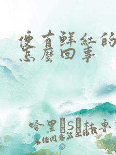 便有鲜红的血是怎么回事