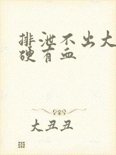 排泄不出大便干硬有血