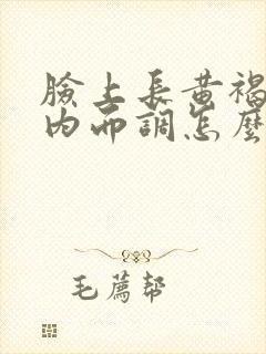 脸上长黄褐斑从内而调怎么调理