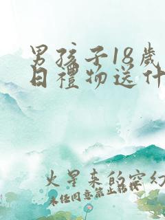 男孩子18岁生日礼物送什么好