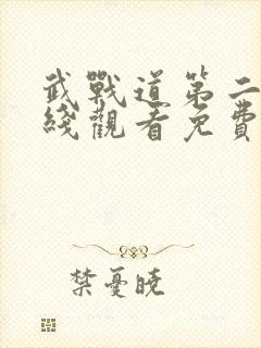 武战道第二季在线观看免费完整版