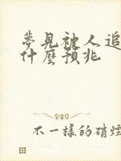 梦见被人追打是什么预兆