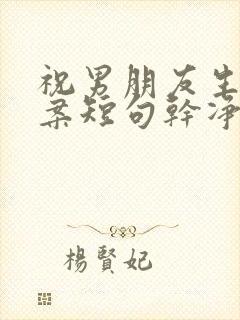 祝男朋友生日文案短句干净