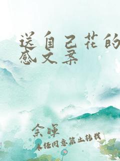 送自己花的高级感文案