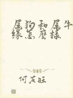 属狗和属牛的姻缘怎么样