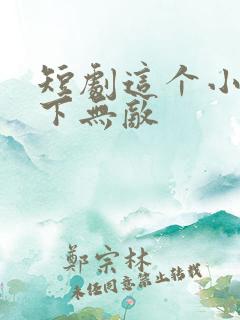 短剧这个小子天下无敌