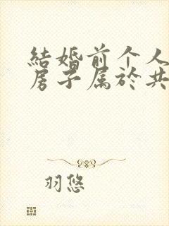 结婚前个人买的房子属于共同财产吗